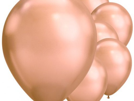 Rose Gold Chrome Ballonnen | 28 cm Latex ballonnen